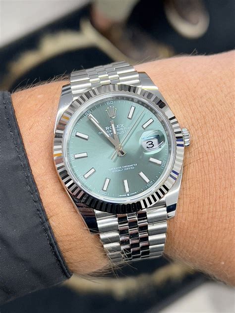 mint green rolex datejust